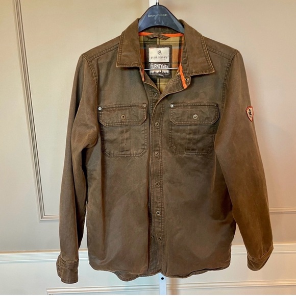 NEW~Legendary Whitetails jacket Journeyman waxed cotton flannel lined Rugged